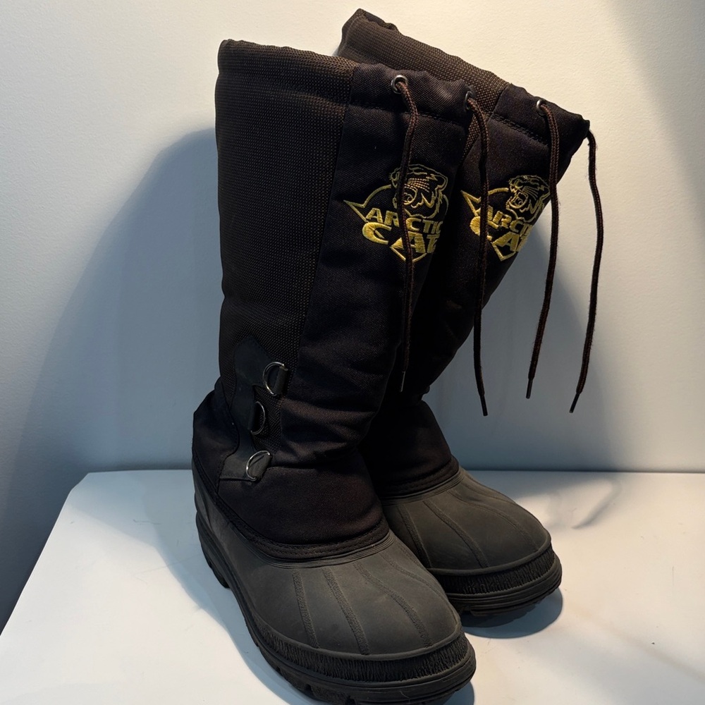 Arctic Cat Black Winter Snow Boots